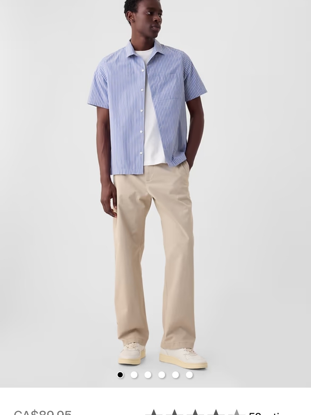 GAP Men's Modern 90's Loose Khakis 32x32. Beige